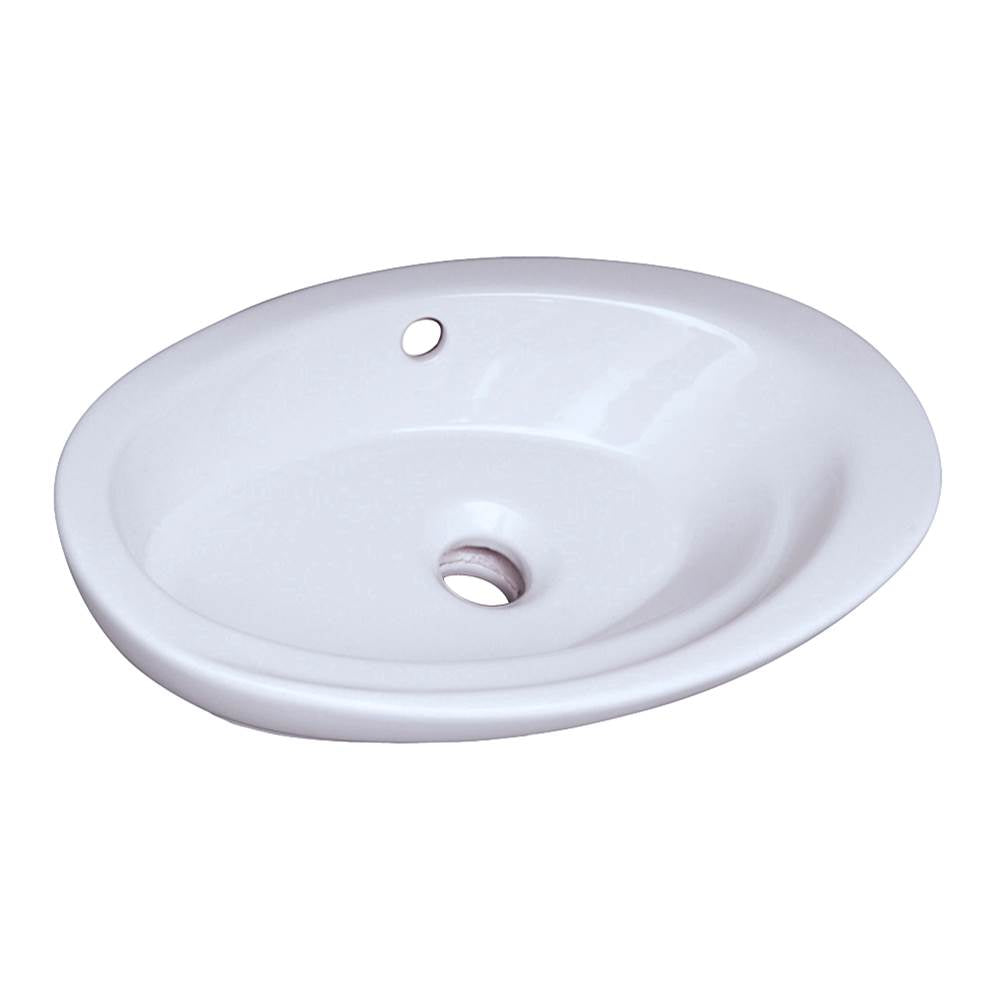 Barclay 4-325WH Infinity Above Counter Basin 23 - White