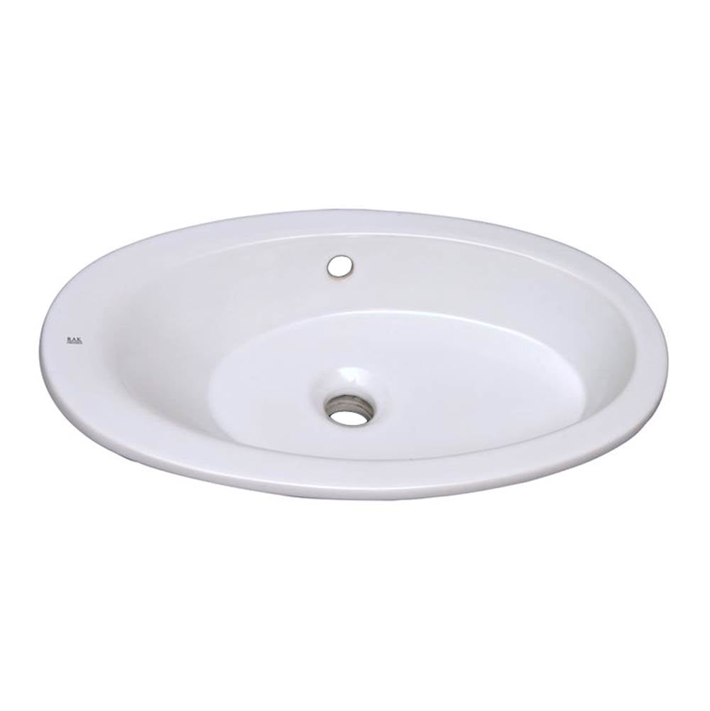 Barclay 4-327WH Infinity Drop - In Basin 22 - White