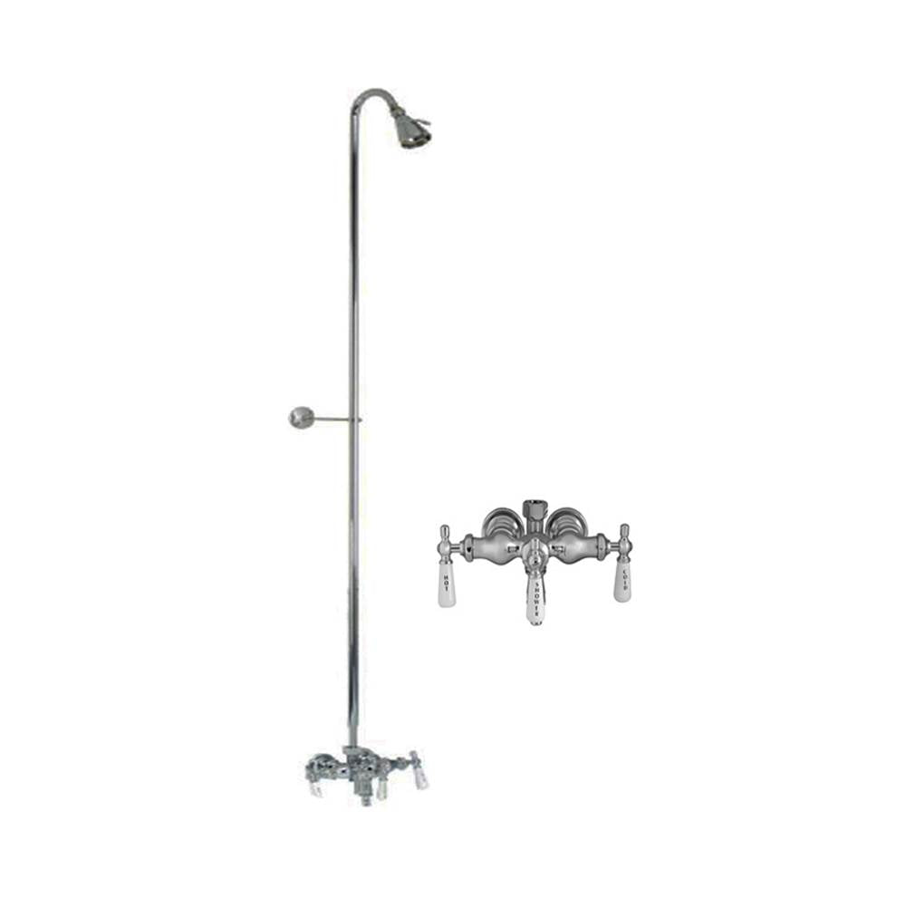 Barclay 4030-PL-CP Diverter Faucet Old Style Fct For Cast Iron Tubs - Polished Chrome