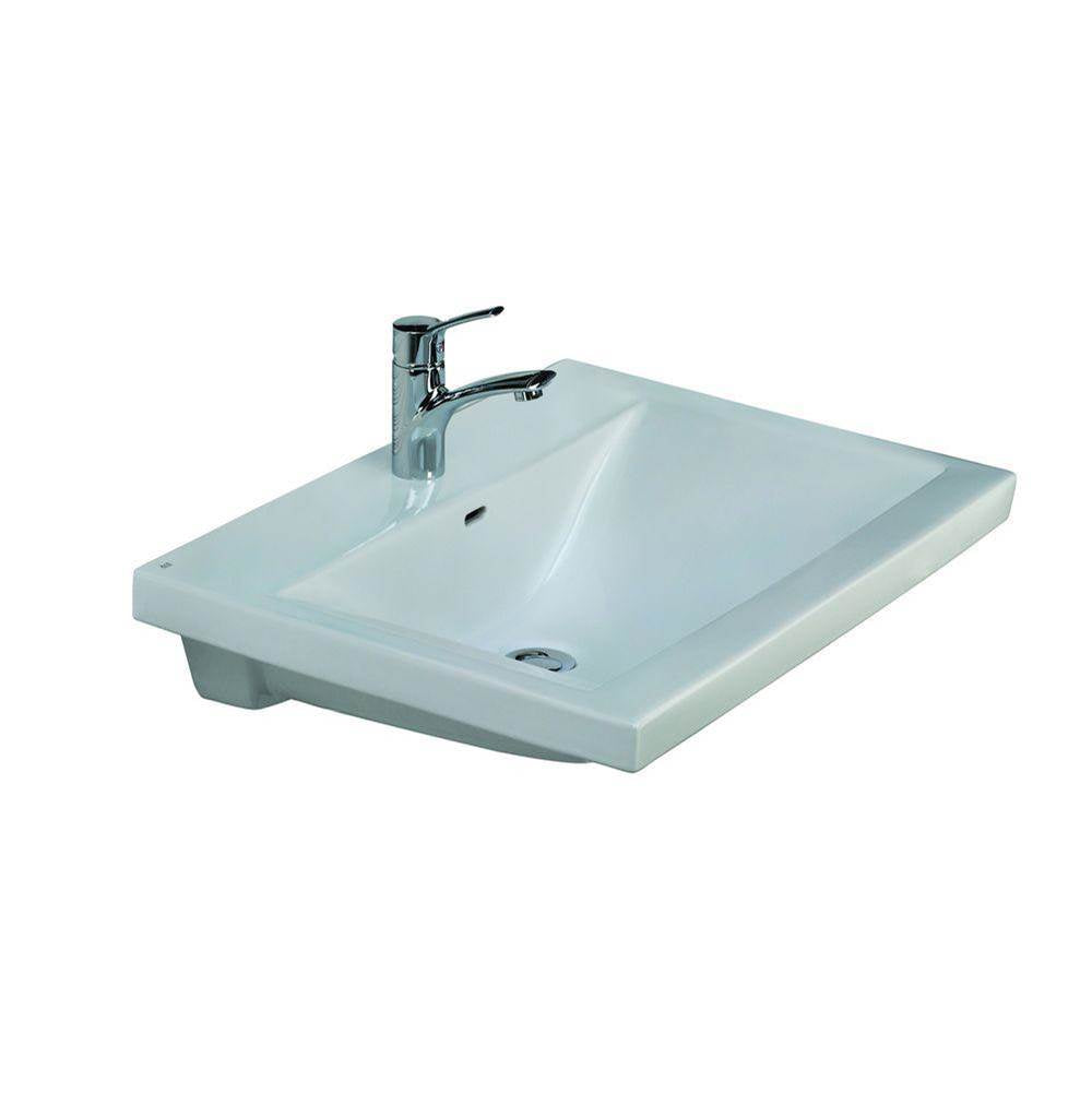 Barclay 4-271WH Mistral 650 Wall - Hung Basin 1 - Hole - White