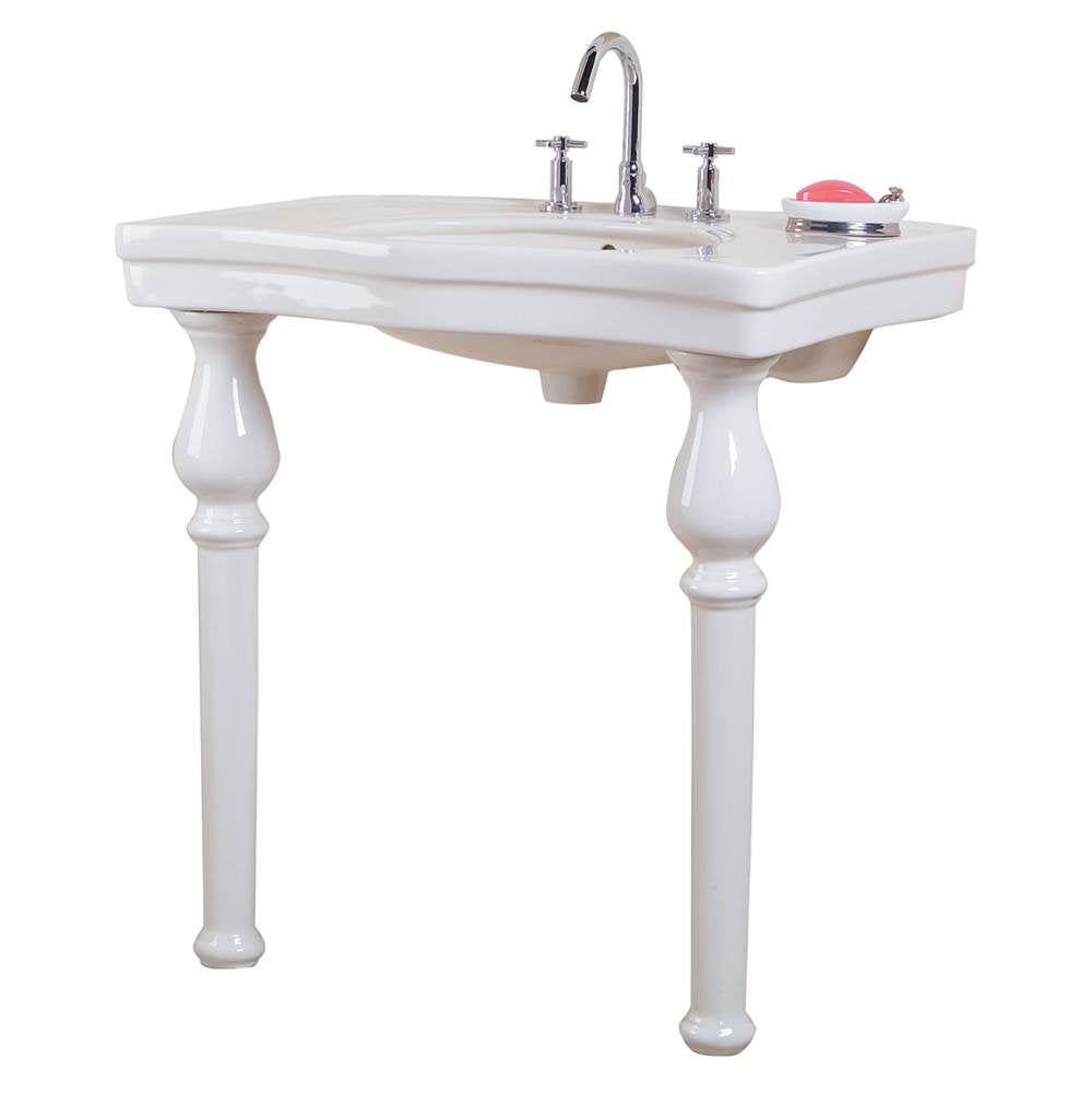 Barclay 978-WH Milano Deluxe Console8" Centerset - White