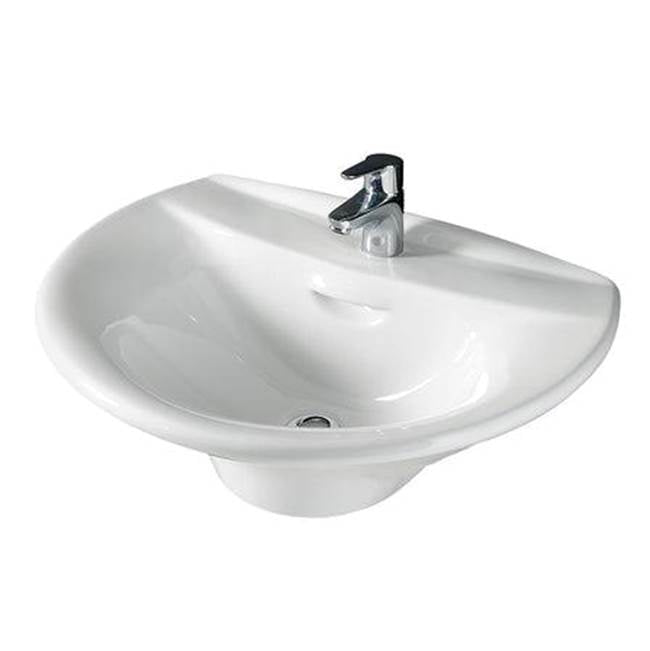 Barclay 4-126WH Venice 520 Wall - Hung Basin 6" Centerset - White