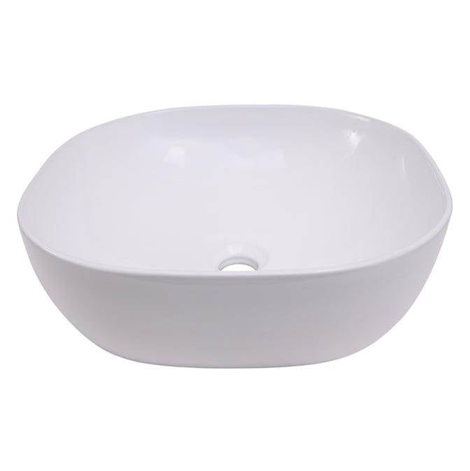 Barclay 4-430WH Shasta 17 Oval Above Counter Basin - White