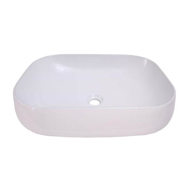 Barclay 4-436WH Celino 520 Rectangular Above Counter Basin - White