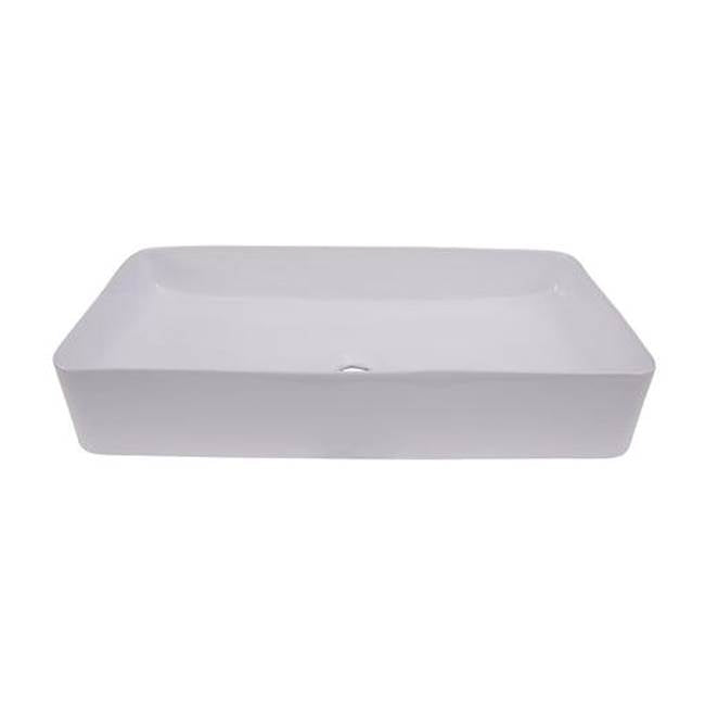 Barclay 4-455WH Leduc 23 Rectangular Above Counter Basin - White