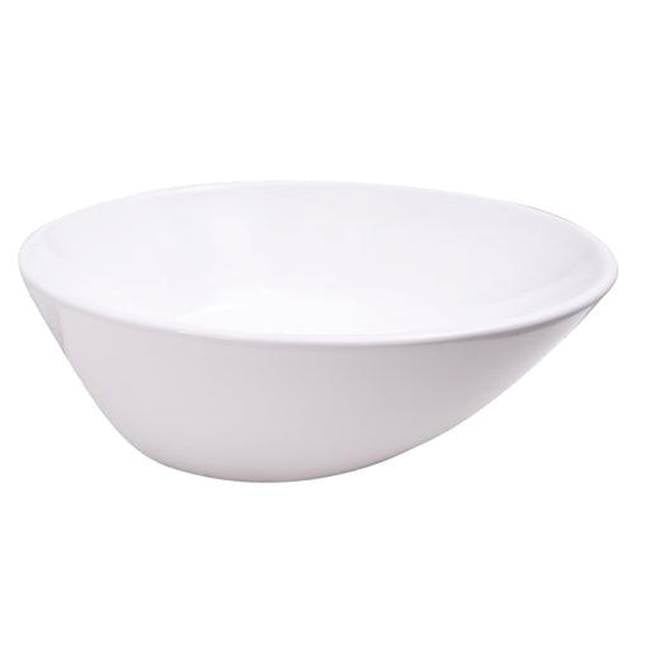 Barclay 4-492WH Joni 18 Round Above Counter Basin - White