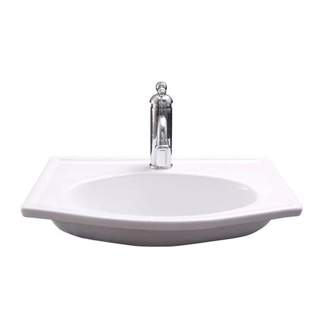 Barclay 4-9010WH Carlisle Wall Hung 20 No Faucet Holes - White