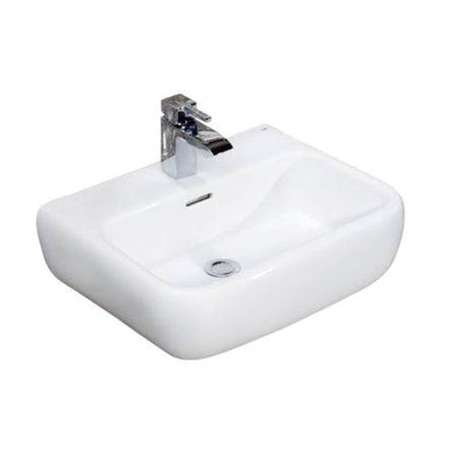 Barclay 4-944WH Metro 520 Wall - Hung Basin Basin 4 Centerset - White