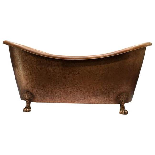 Barclay COTDSN68-AC-AC Celana 68 Double Slipper Copper Tub ClawFoot PB - Antique Copper