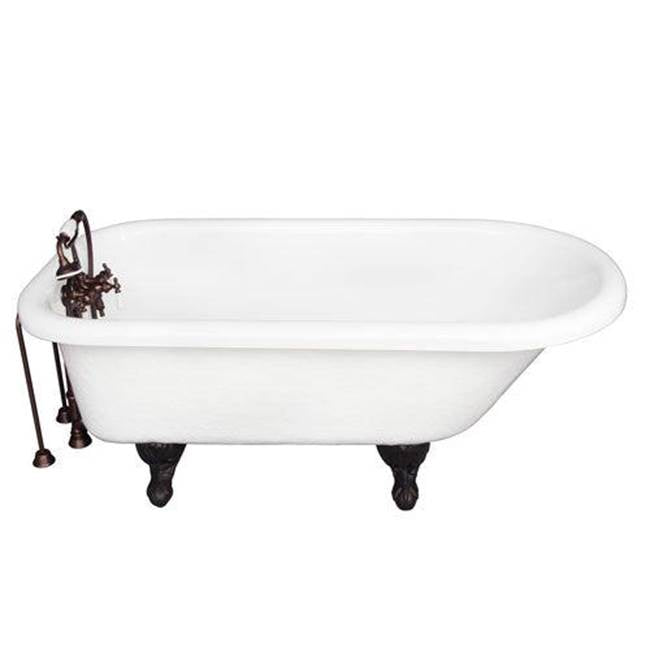 Barclay TKATR60-WORB2 Tub Kit 60 AC Roll Top Tub Filler Supplies Drain - Oil Rubbed Bronze