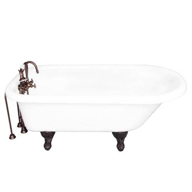 Barclay TKATR67-WORB1 Tub Kit 67 AC Roll Top Tub Filler Supplies Drain - Oil Rubbed Bronze