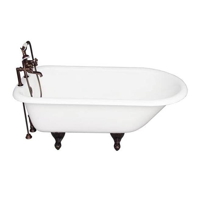 Barclay TKCTR7H67-ORB2 Tub Kit 67 Cast Iron Roll Top Filler Supplies Drain - Oil Rubbed Bronze