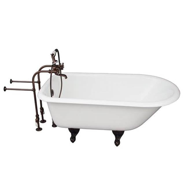 Barclay TKCTRN54-ORB2 Tub Kit 54 Cast Iron Roll Top Filler Supplies Drain - Oil Rubbed Bronze