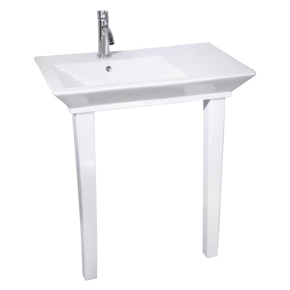 Barclay B/960WH Opulence Basin 31 - 1/2 Rect Bowl 4" Centerset - White