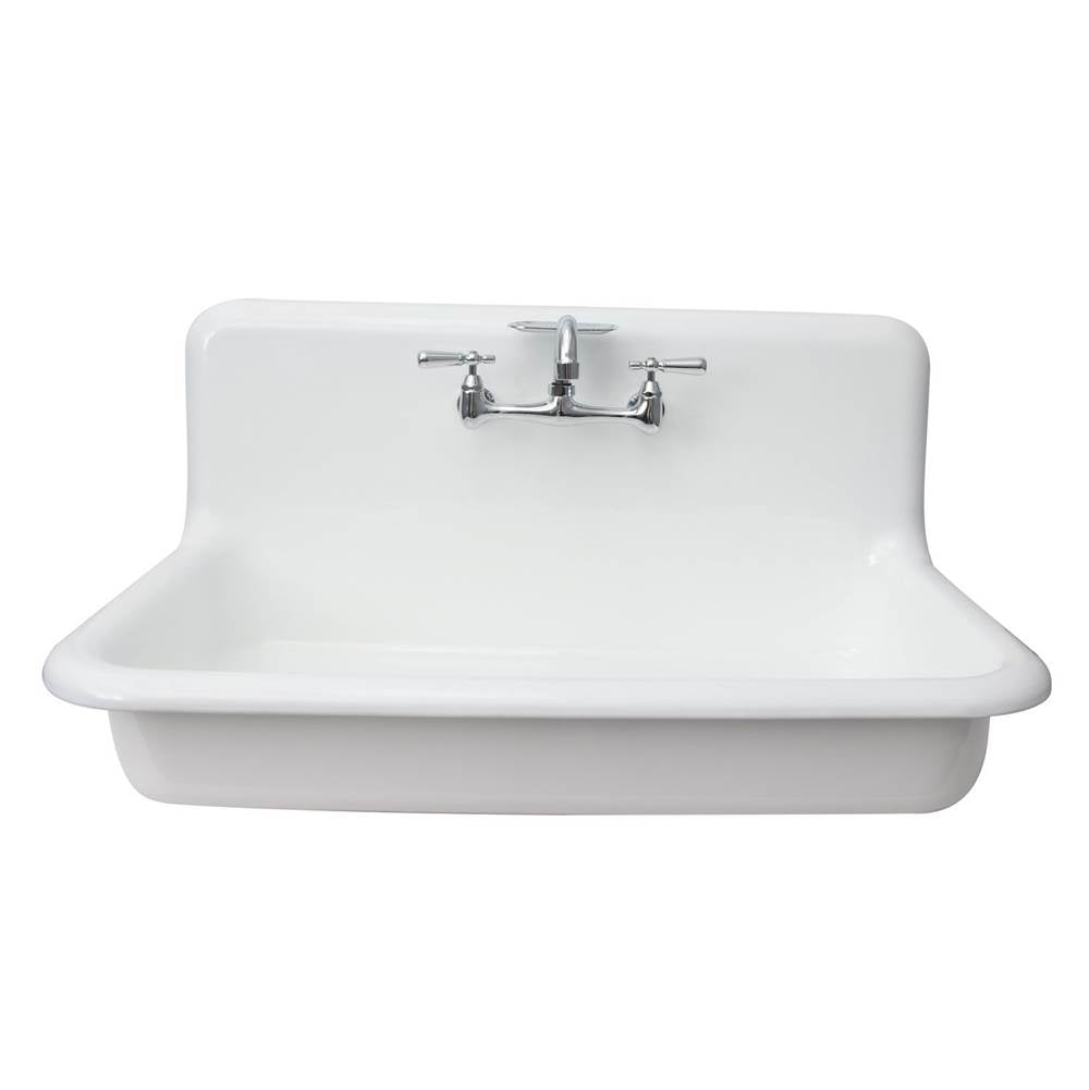 Barclay BSCI36-WH Kerville 36 Lavatory Sink8 Widespread Wall Hung - White