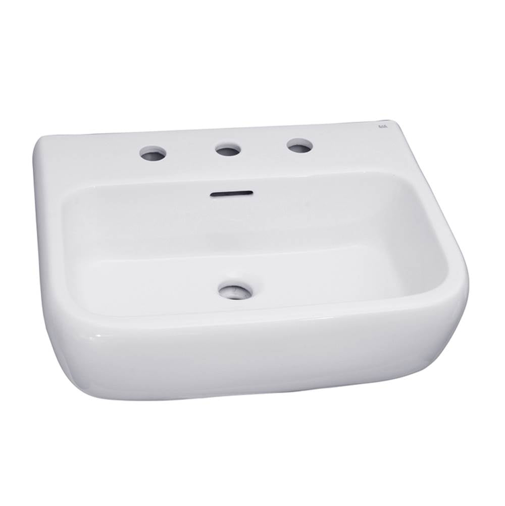 Barclay 4-948WH Metropolitan 520 Wall - Hung Basin 8" Centerset - White
