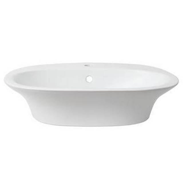 Barclay SE4-124WH Sensation 23 - 5/8 x 18 Wall Hung Basin 4 Centerset in - White