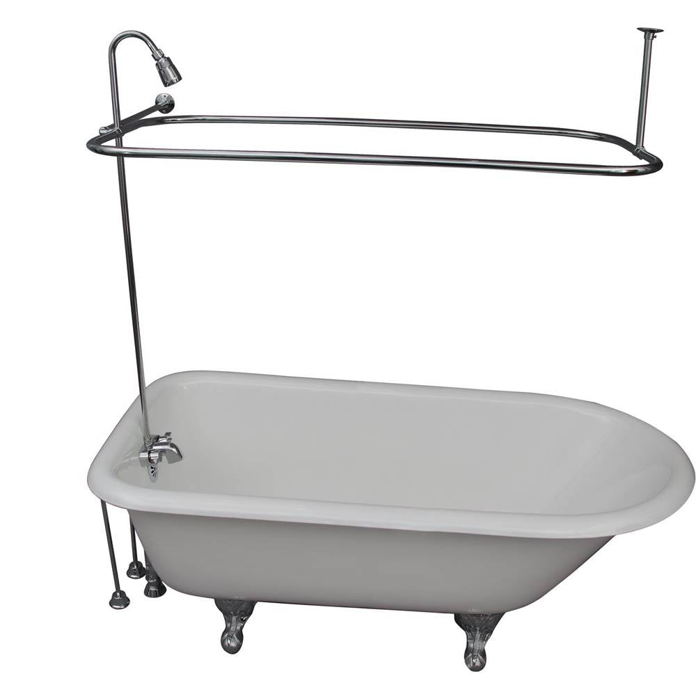 Barclay TKCTR60-ORB5 Tub Kit 60 Cast Iron Roll Top Shower Unit Supplies Drain - Oil Rubbed Bronze