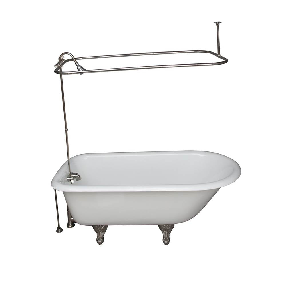 Barclay TKCTRH54-PN3 Tub Kit 55 Cast Iron Roll Top Supplies Shower Unit Drain - Polished Nickel