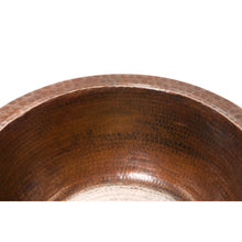 Load image into Gallery viewer, Premier 14&quot; Hammered Copper Bar Sink W/  2&quot; Drain Size BR14DB2