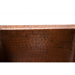 Premier Rectangular Hammered Copper Bar/Prep Sink BREC16DB