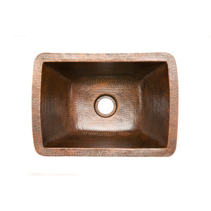 Premier Rectangle Copper Bar Sink W/  2" Drain Size BRECDB2