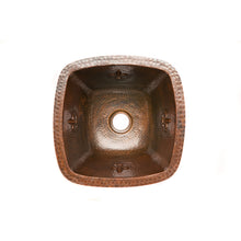 Load image into Gallery viewer, Premier 15&quot; Square Copper Bar/Prep Sink/2&quot; Drain BS15FDB2