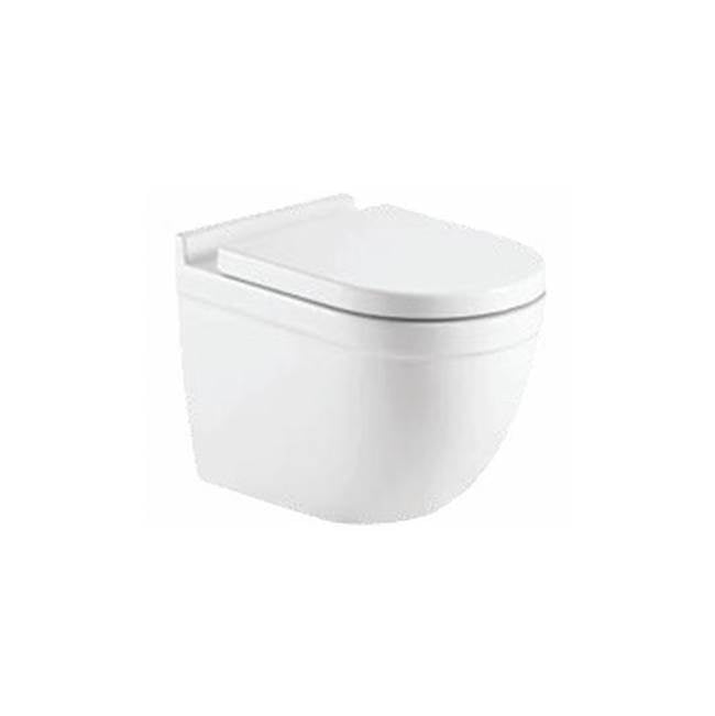 Icera C-5170.01 Karo Wallhung Toilet Bowl Euro Elongated - White