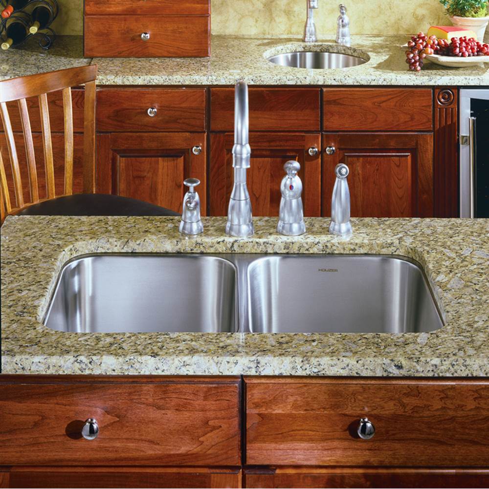 Hamat CLA-3218D-20 Undermount Stainless Steel 50/50 Double Bowl Kitchen Sink