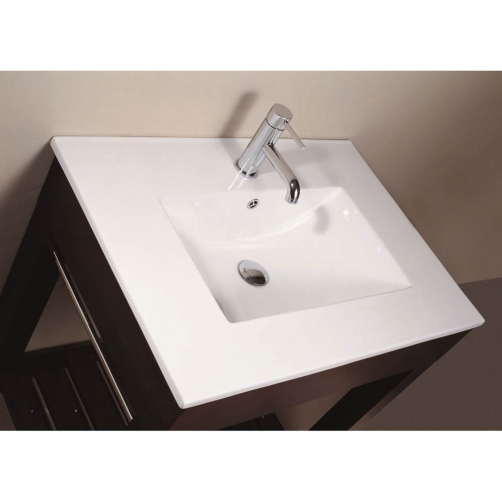 Avanity CUT25WT 25 in. Vitreous China Top with Integrated Bowl (Single Hole)