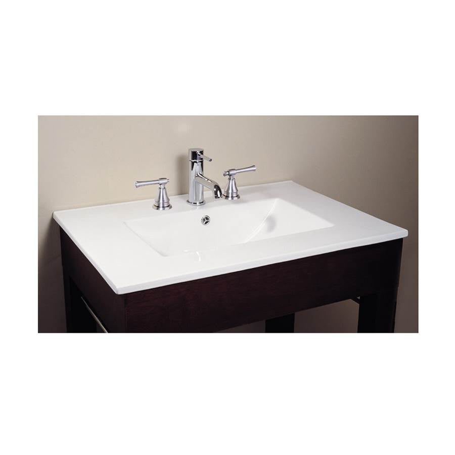 Avanity CUT31WT 31 in. Vitreous China Top with Integrated Bowl (8 Holes)