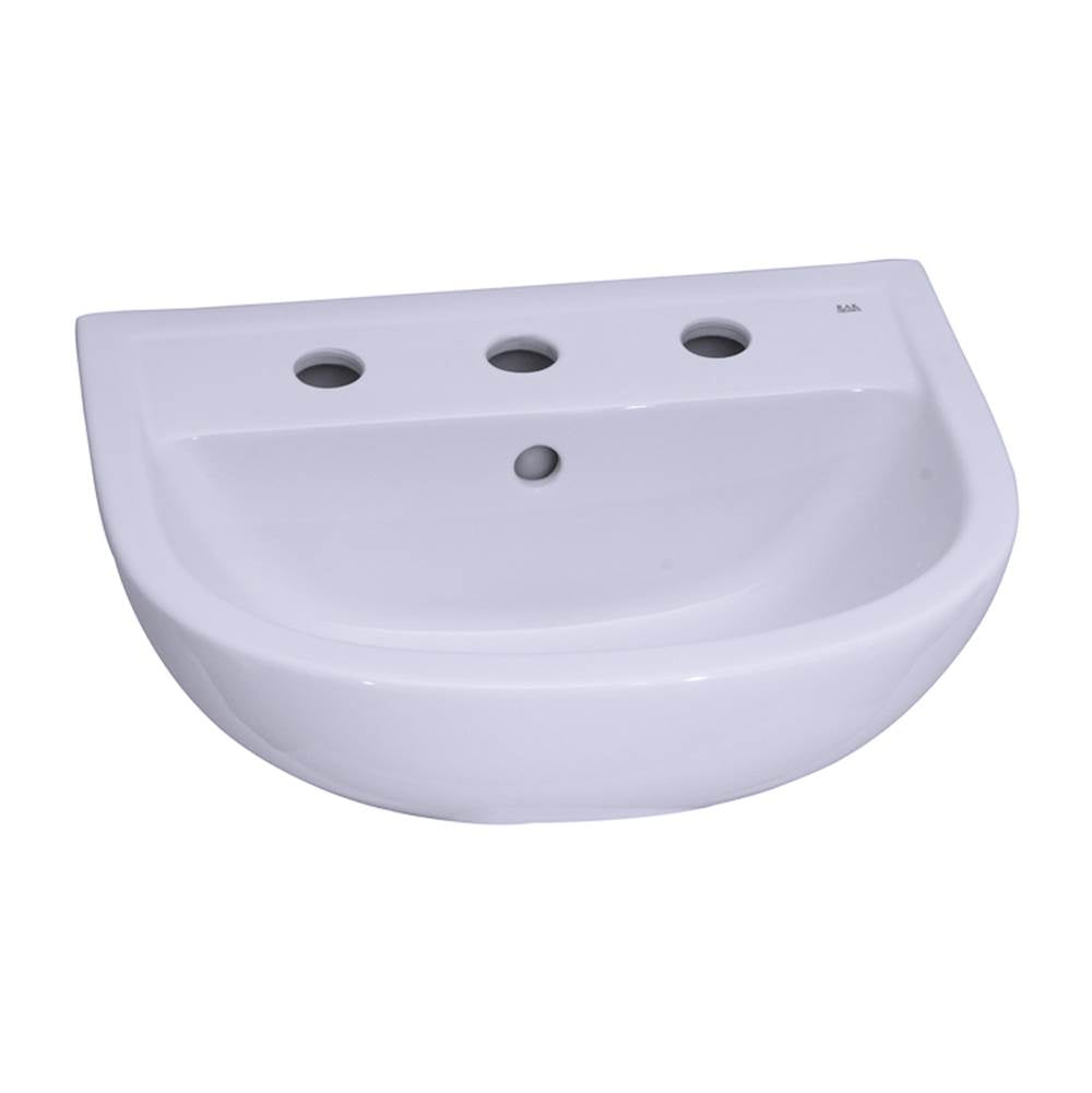 Barclay 4-618WH Compact 450 Wall - Hung 8 Widespread - White
