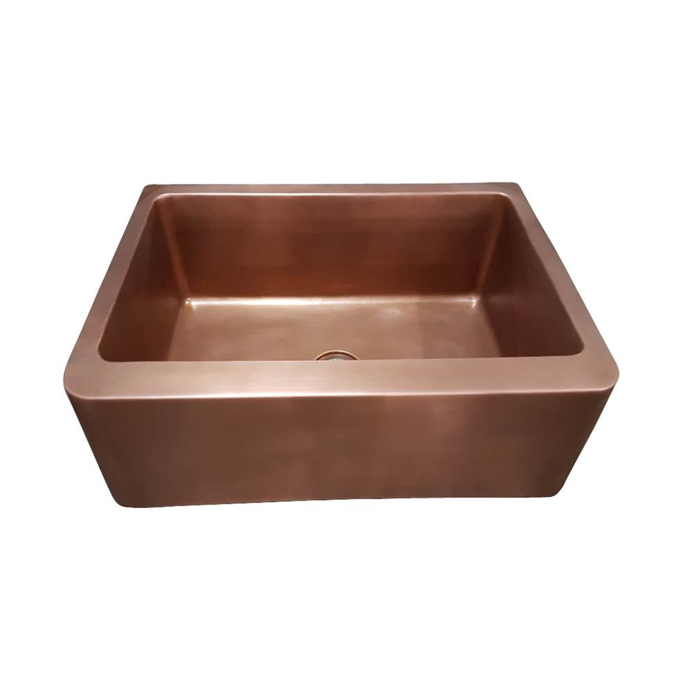 Barclay FSCSB3094-SAC Austin 25 Smooth Copper Farmer Sink - Smooth Antique Copper