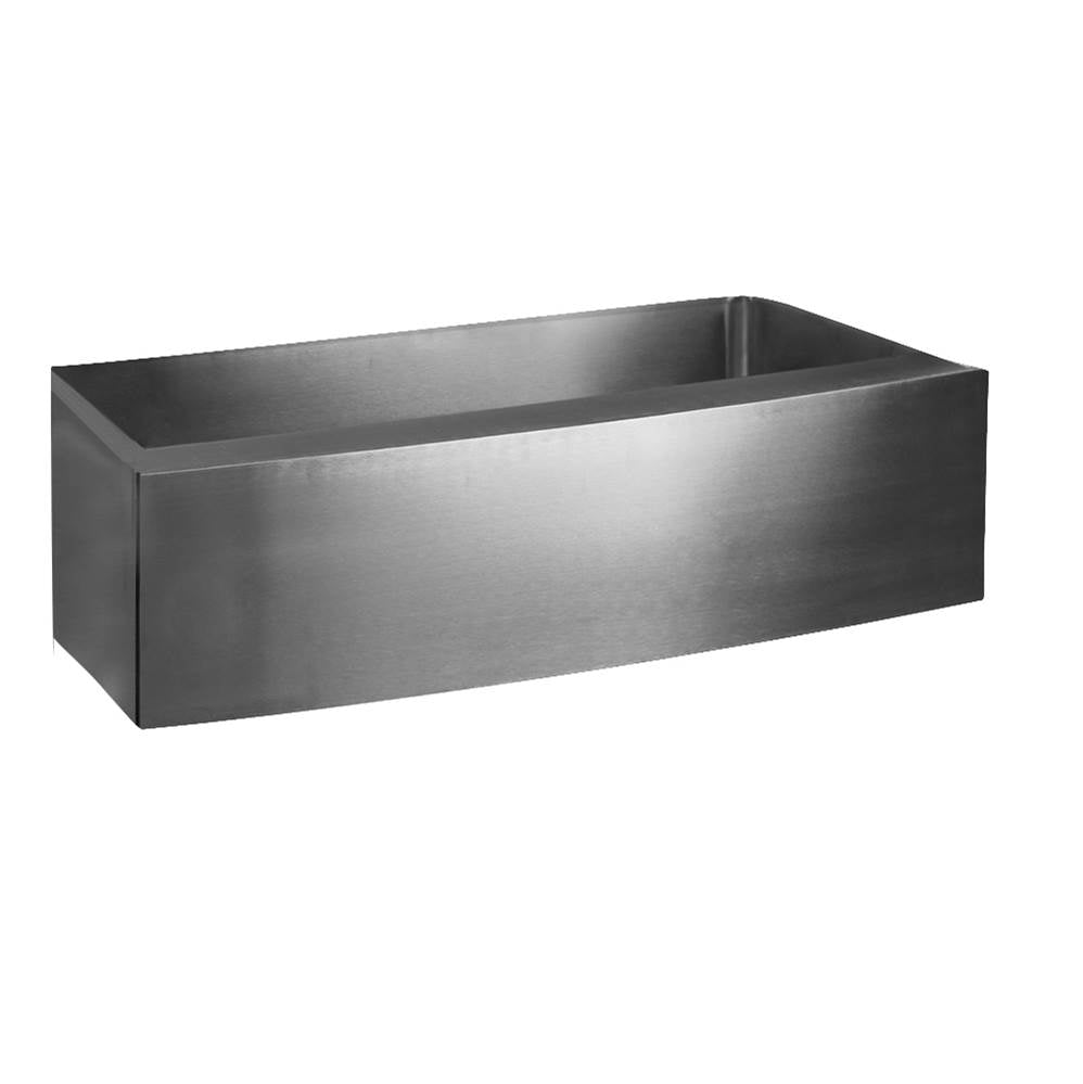 Barclay FSSSB2020-SS Amanda 30 Single Bowl Curved Farmer Sink - Stainless Steel