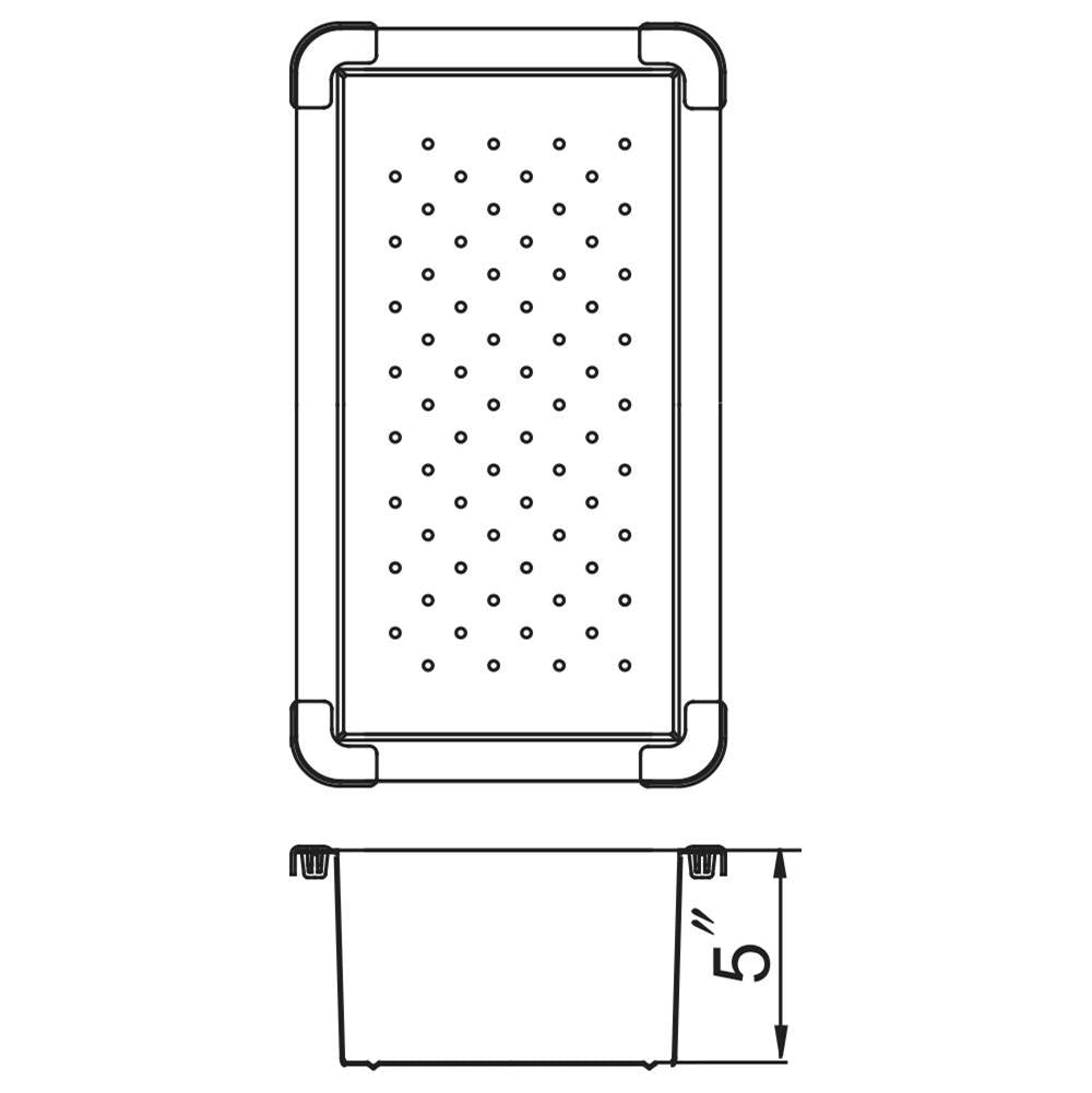 Hamat DRY-716 Drying Tray 7 1/2 x 16 3/16 x 5 D