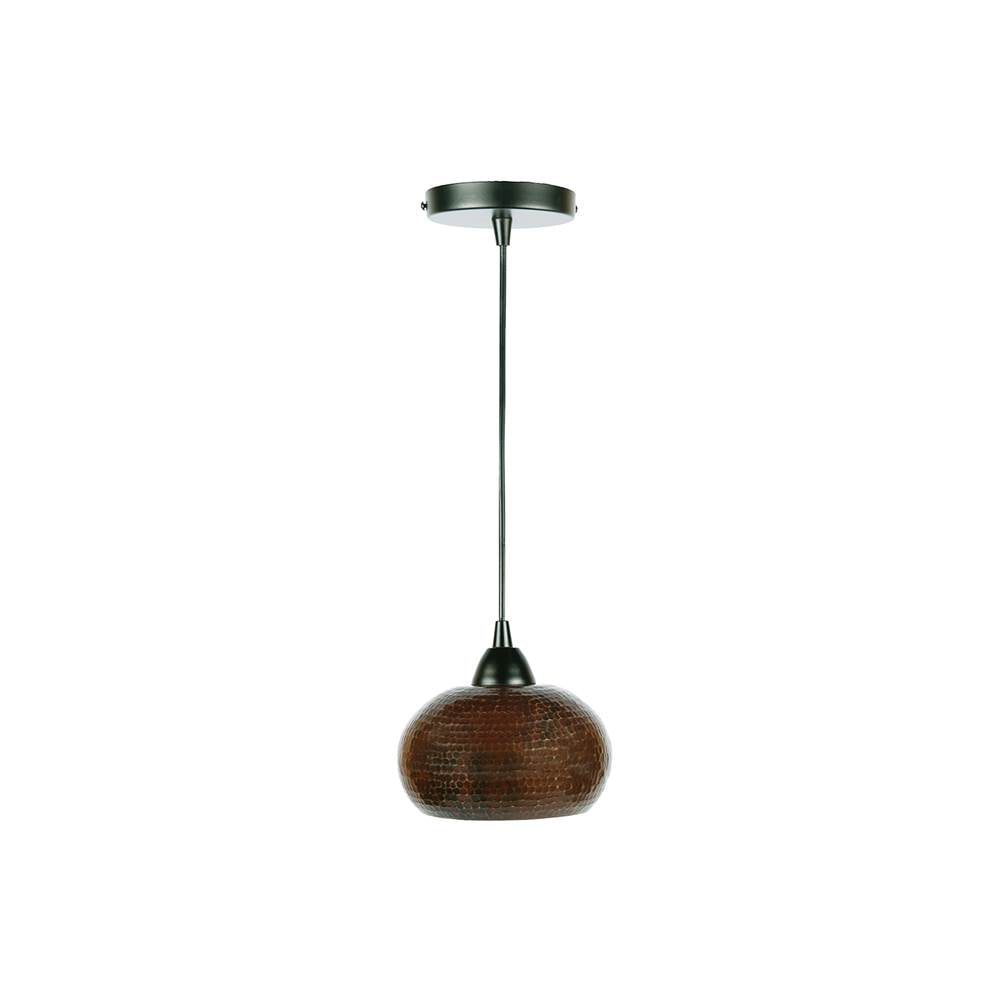 Premier Copper Products L600DB Hammered Copper 7" Globe Pendant Light