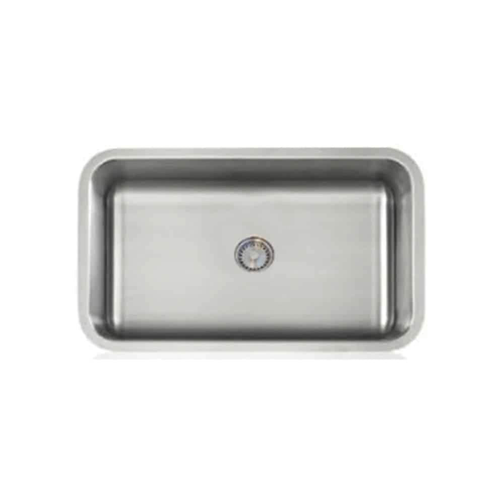 Lenova PC-SS-CL-S2-16 Undermount Single Bowl 30-1/8 x 17-7/8 x 9 - Brushed Satin