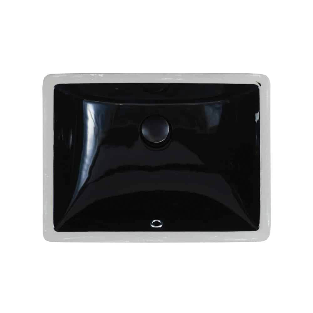 Lenova PU-03-BK Undermount Single Bowl 20-1/4 X 15-1/4 X 8 - Black and Smooth