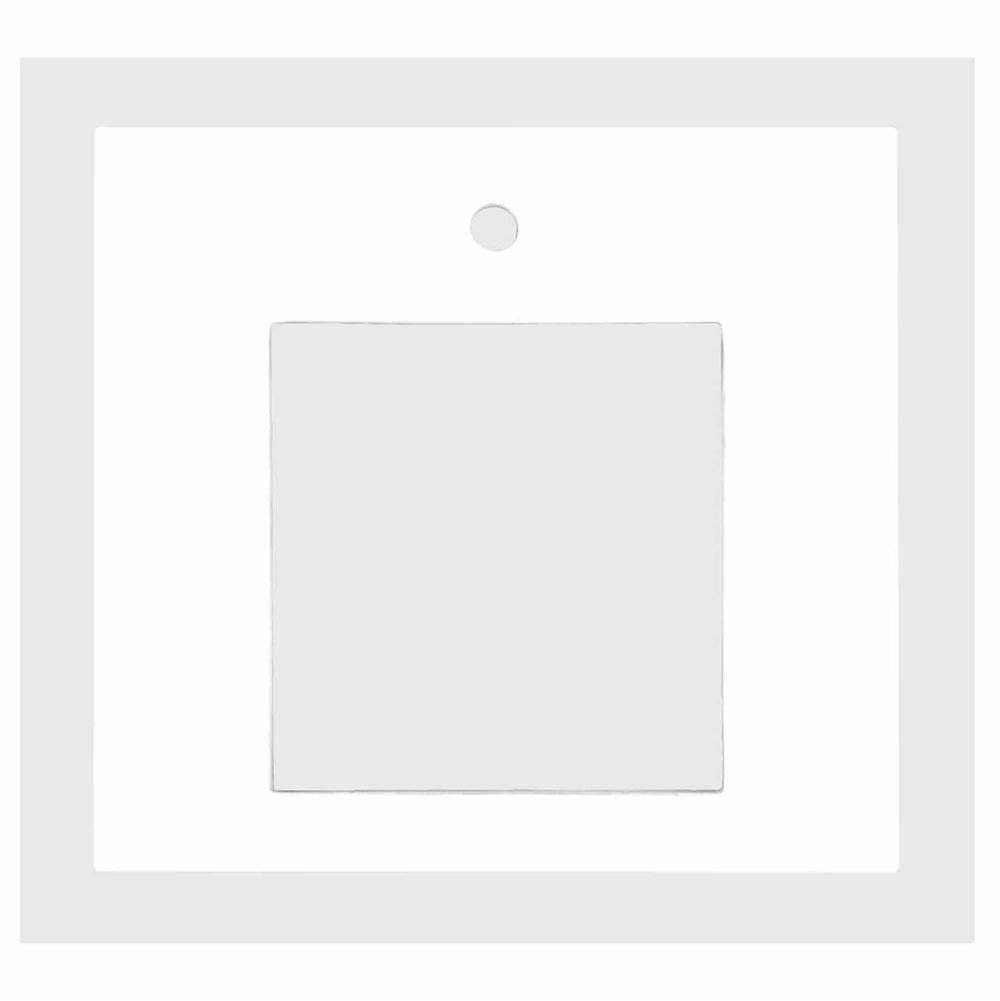 Linkasink VT24W-01 24 Vanity Top, White, 14 X 14 Cutout With 1 Faucet Hole, Includes 4 Blacksplash, 24 X 22 X 1.5 - White