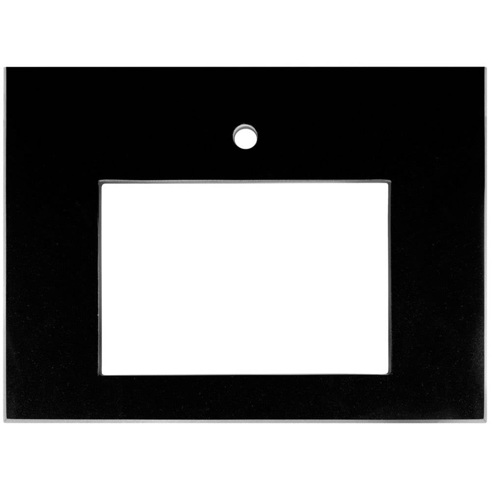 Linkasink VT30B-01 30 Vanity Top, Black, 18 X 12 Sink Cutout With 1 Faucet Hole, Includes 4 Blacksplash, 30 X 22 X 1.5 - Black