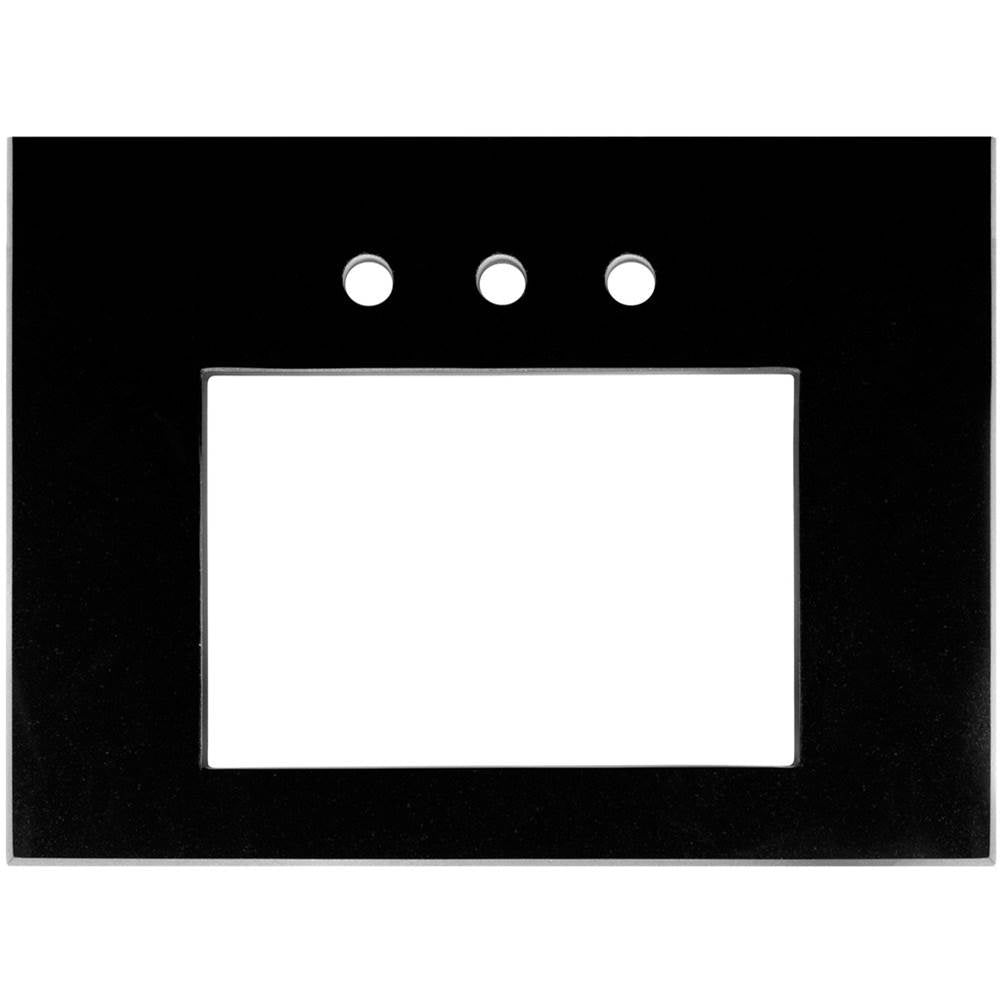 Linkasink VT30B-03 30 Vanity Top, Black, 18 X 12 Sink Cutout With 3 Faucet Holes, Includes 4 Blacksplash, 30 X 22 X 1.5 - Black