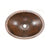 Premier Small Oval Under Counter Hammered Copper Sink LO17FDB