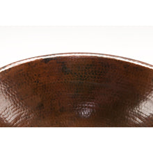 Load image into Gallery viewer, Premier Oval Self Rimming Hammered Copper Sink LO19RDB