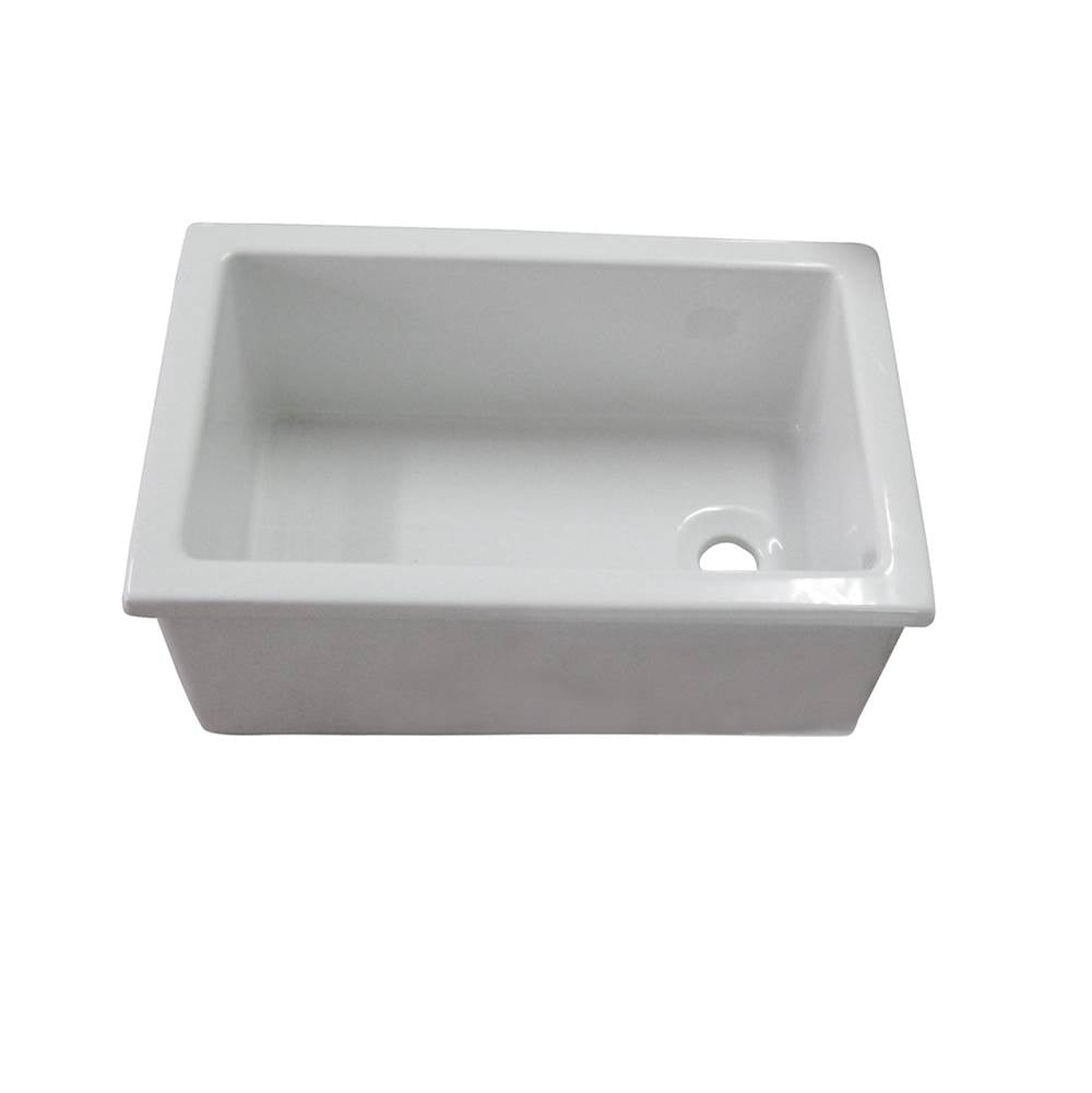 Barclay LS585 Utility Sink 23 x 15 Fire Clay - White