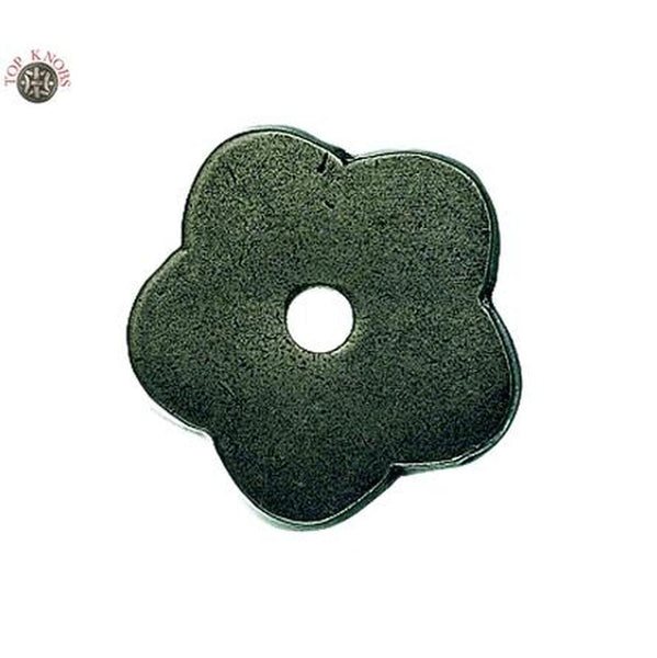 Top Knobs M1425 Aspen Flower Backplate 1" - Silicon Bronze Light