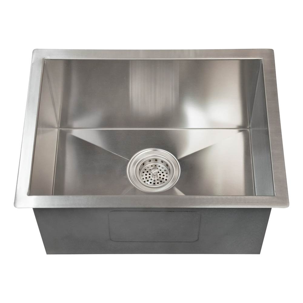 Barclay PSSSB2066-SS Sabrina 23 SS Rectangular Undermount Prep Sink - Stainless Steel