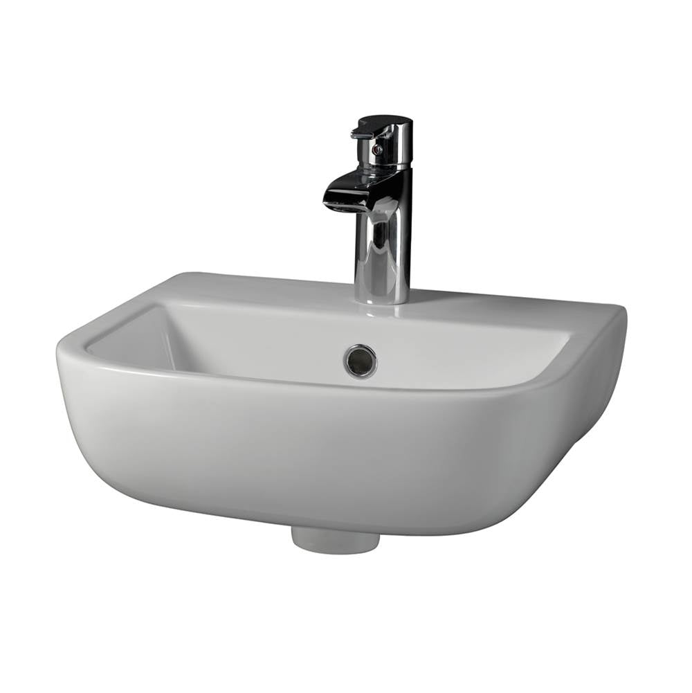 Barclay 4-211WH Series 600 SMALL Wall - Hung Basin 15 - 3/4 1 - Hole - White