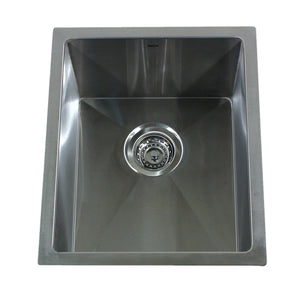 Nantucket Sinks SR1815 15" Pro Series Rectangle Undermount Small Radius Stainless Steel Bar/Prep Sink