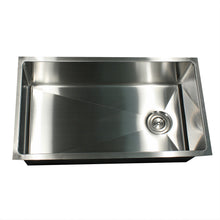 Load image into Gallery viewer, Nantucket SR3218-OSD - 32 Inch Large Rectangle Single Bowl Undermount Stainless Steel