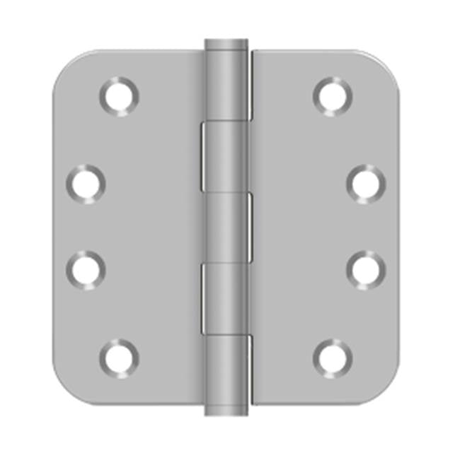 Deltana SS44R5U32D-R 4 x 4 x 5/8 Radius Hinge, Residential - Brushed Stainless